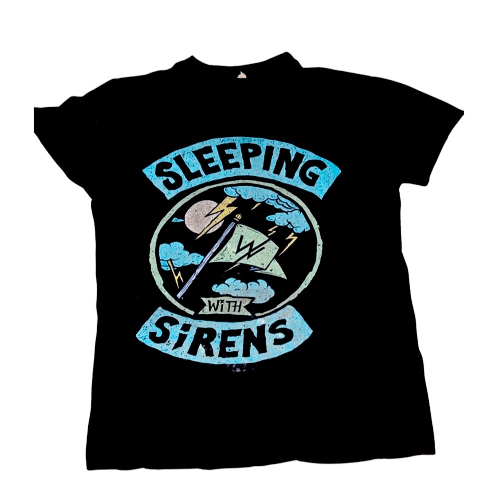 Sleeping with Sirens Official Concert Shirt: Ladies Babydoll Style: Trashed: EMO